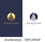 real estate business logo... | Shutterstock .eps vector #789129469