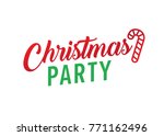 you're invited christmas party... | Shutterstock .eps vector #771162496