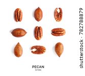 Seamless Pattern With Pecan....