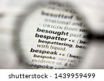 Small photo of The word or phrase Bespatter in a dictionary