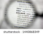 Small photo of The word or phrase Secant in a dictionary