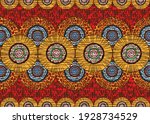 african wax print fabric ... | Shutterstock .eps vector #1928734529