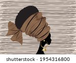 portrait beautiful african... | Shutterstock .eps vector #1954316800