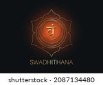 second swadhisthana chakra with ... | Shutterstock .eps vector #2087134480