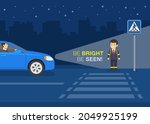 pedestrian road safety rules.... | Shutterstock .eps vector #2049925199