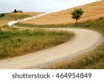 A Gravel Road In Tuscany During ...