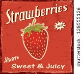 Strawberry Vintage Grunge...