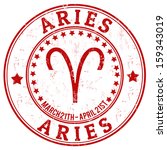 aries zodiac astrology grunge... | Shutterstock .eps vector #159343019