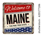 Welcome To Maine Vintage Rusty...