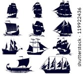 Old Sailing Ships. Illustration ...