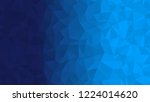 blue triangular low poly ... | Shutterstock .eps vector #1224014620