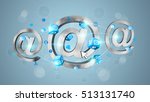 3d rendering email icon... | Shutterstock . vector #513131740