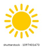 sun icon. flat design... | Shutterstock .eps vector #1097401673
