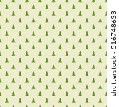Christmas Trees Pattern. Vector ...