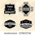 guaranteed  seals over vintage... | Shutterstock .eps vector #159832760