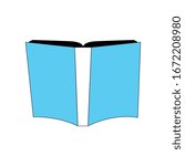 text book open isolated icon... | Shutterstock .eps vector #1672208980