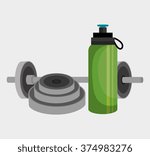 sports fitness design  | Shutterstock .eps vector #374983276