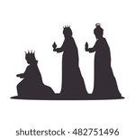 Silhouette Three Wise Kings...