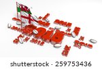 2015 england and wales flags... | Shutterstock . vector #259753436