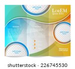 tri fold brochure template | Shutterstock .eps vector #226745530
