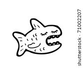 talking fish cartoon | Shutterstock .eps vector #71002207