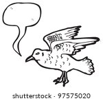 illustration of a seagull... | Shutterstock . vector #97575020