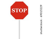 stop post isolated on white... | Shutterstock .eps vector #69015229