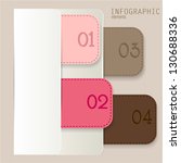 set of bookmarks  stickers ... | Shutterstock .eps vector #130688336