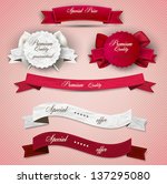 set of superior quality and... | Shutterstock .eps vector #137295080