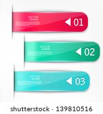 set of bookmarks  stickers ... | Shutterstock .eps vector #139810516