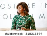 Small photo of NEW YORK-MAY 5: First Lady of the United States Michelle Obama speaks at the Anna Wintour Costume Center Grand Opening at the Metropolitan Museum of Art on May 5, 2014 in New York City.