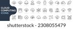 set of line icons related to...
