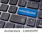 concepts of online education ... | Shutterstock . vector #118435399