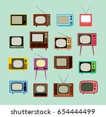 Vintage Television Vector Set