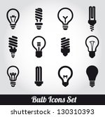 light bulbs. bulb icon set | Shutterstock .eps vector #130310393