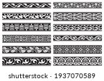 set of decorative floral... | Shutterstock .eps vector #1937070589