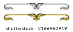 element baroque engraved floral ... | Shutterstock .eps vector #2166962919