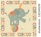 Retro Circus Poster With...