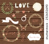 elegant collection of graphic... | Shutterstock .eps vector #252652690