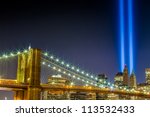 World Trade Center Lights Over...