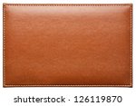 Blank Leather Background With...