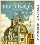 Travel To Rome Poster   Vintage ...