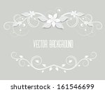 frame decorated with white... | Shutterstock .eps vector #161546699