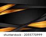corporate black glossy and... | Shutterstock .eps vector #2055770999