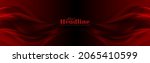 dark red glossy smooth waves... | Shutterstock .eps vector #2065410599