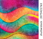 abstract colorful liquid waves... | Shutterstock .eps vector #2075421763