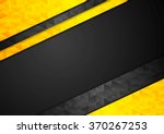 contrast orange black corporate ... | Shutterstock .eps vector #370267253