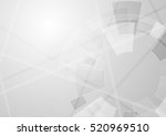 grey geometric technology... | Shutterstock .eps vector #520969510