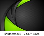 green and black contrast... | Shutterstock .eps vector #753746326