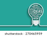 business concept bulb made with ... | Shutterstock .eps vector #270465959